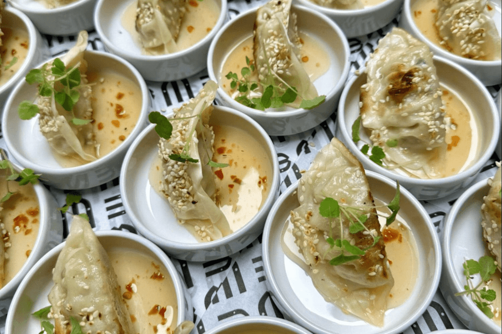 In-house catering van De Montil met verfijnde hapjes voor tijdens de vergadering